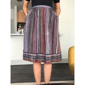 Cute Vintage Paddle and Saddle Skirt